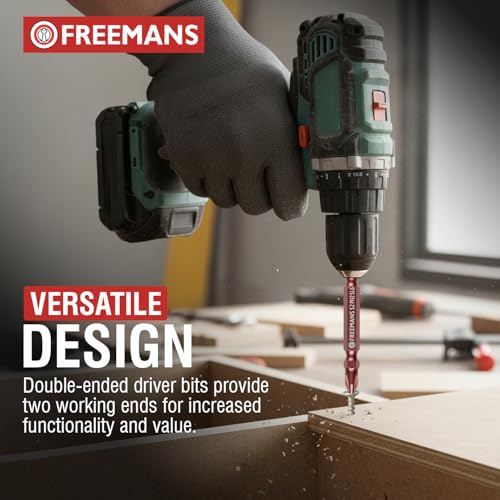 FREEMANS DPH2-65 Double Ended Screw Driver Bits/Set with 65mm Length || Magnetic End || S2 Material || Mirror Bronze Finish || Phillips Head Screws || HRC 58° - 62°- (Pack of 10) - Image 4