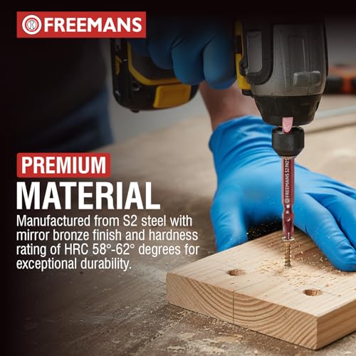 FREEMANS DPH2-65 Double Ended Screw Driver Bits/Set with 65mm Length || Magnetic End || S2 Material || Mirror Bronze Finish || Phillips Head Screws || HRC 58° - 62°- (Pack of 10) - Image 2