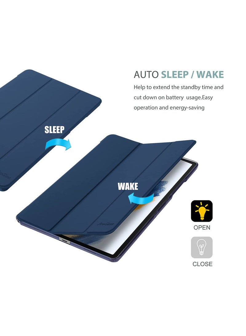 Procases Galaxy Tab A8 10.5 Inch Case with Screen Protector, Slim Stand Hard Shell Protective Smart Cover for Tab A8 10.5" Tablet 2022 Release SM-X200 X205 X207 -Navy - Image 4