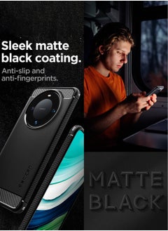 Spigen جراب Rugged Armor لهاتف Huawei Mate 60 Pro وغطاء Mate Pro+ Plus - أسود غير لامع  - Image 3