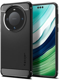 Spigen جراب Rugged Armor لهاتف Huawei Mate 60 Pro وغطاء Mate Pro+ Plus - أسود غير لامع  - Image 1