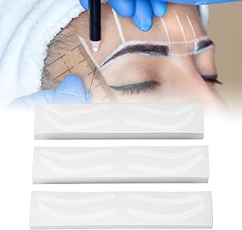 Vbestlife 150 Sheets Airbrush Eyebrow Stickers Disposable Brow Shaping Sticker Adhesive Eyebrow Stencils Tattoo Eyebrow Stamp Airbrush Brows Tape - Image 3