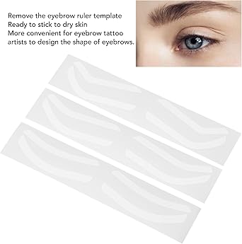 Vbestlife 150 Sheets Airbrush Eyebrow Stickers Disposable Brow Shaping Sticker Adhesive Eyebrow Stencils Tattoo Eyebrow Stamp Airbrush Brows Tape - Image 5