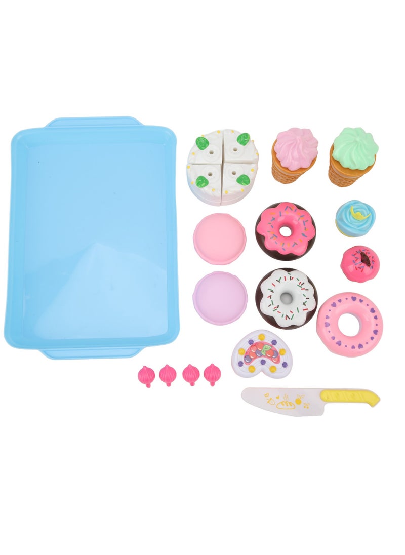 Velaurs Kitchen Dessert Fruit Simulation Birthday Cake Donut Children's Toy  - Image 4