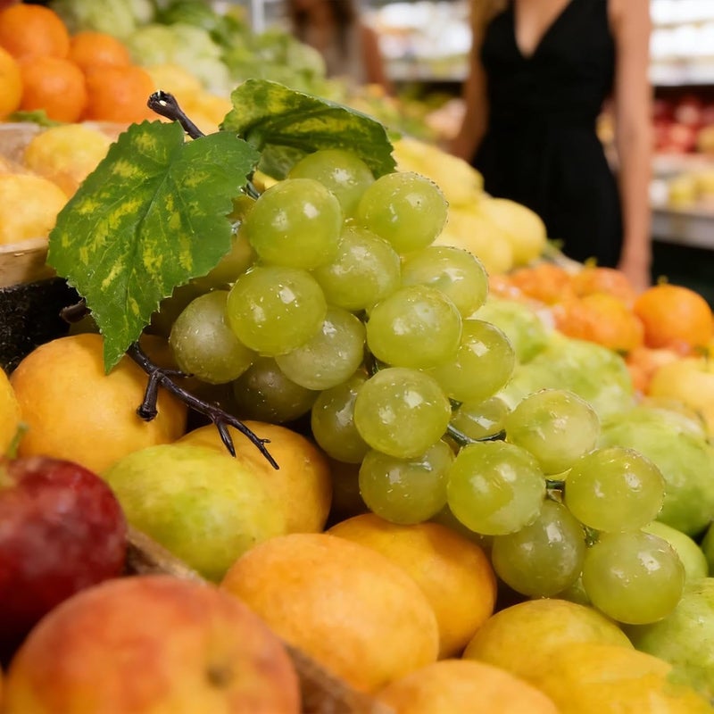 Artificial Fruit | Decorative Table Centerpieces | Fake Fruits Wine Themed Party Decorations | for Wedding Events Receptions Photography Home Dining Room Tabletop - Image 3