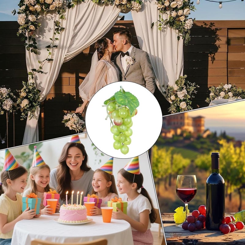 Artificial Fruit | Decorative Table Centerpieces | Fake Fruits Wine Themed Party Decorations | for Wedding Events Receptions Photography Home Dining Room Tabletop - Image 4
