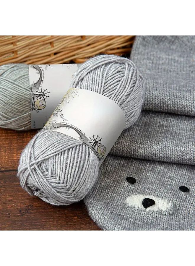 Acrylic Cotton Blended Yarn Ball 019 Earth Green 1.76 Oz for Knitting Blankets Scarves - Image 1