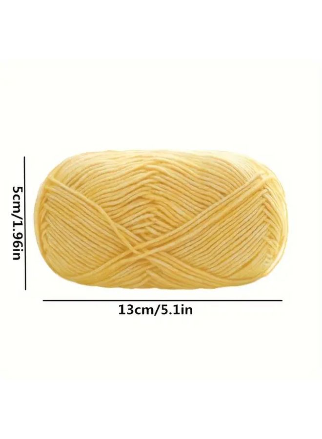 Acrylic Cotton Blended Yarn Ball 019 Earth Green 1.76 Oz for Knitting Blankets Scarves - Image 4