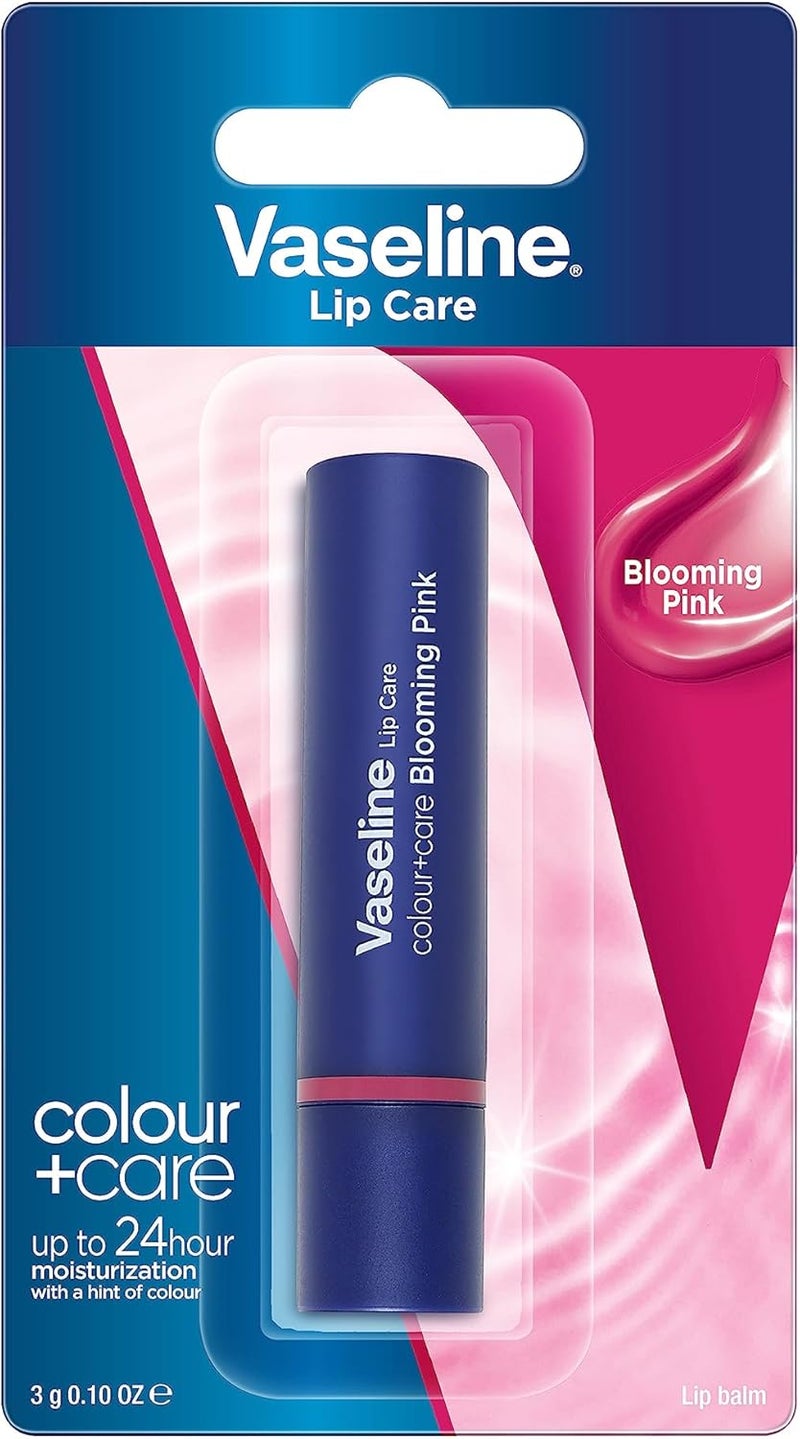 Vaseline Lip Therapy Color & Care Blooming Pink Tinted Lip Balm - Image 1