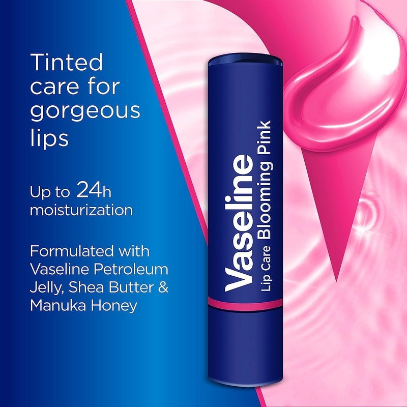 Vaseline Lip Therapy Color & Care Blooming Pink Tinted Lip Balm - Image 5