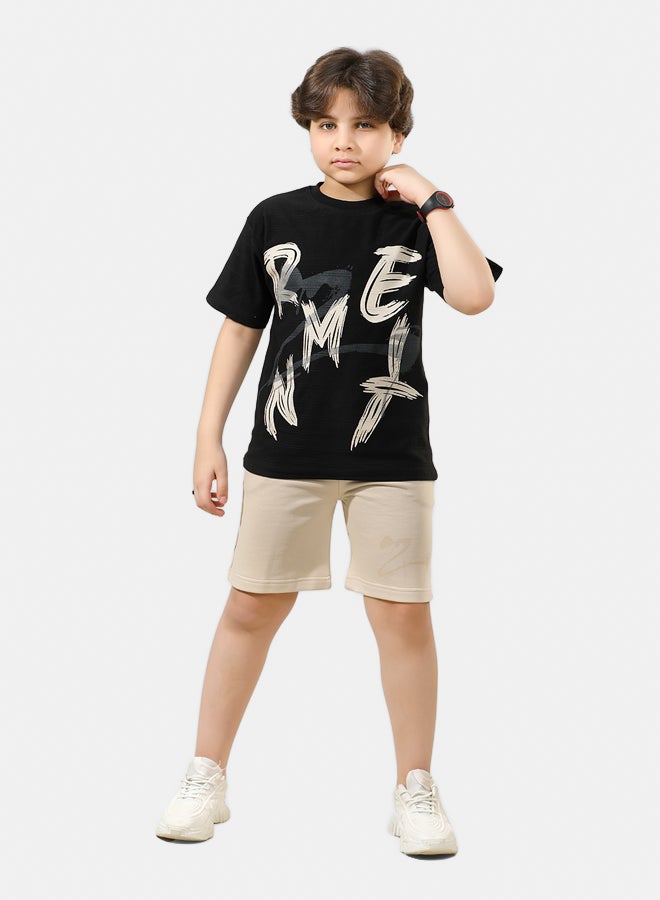 ريمينت طقم شورت برسمة ريمنت للاولاد - Image 3