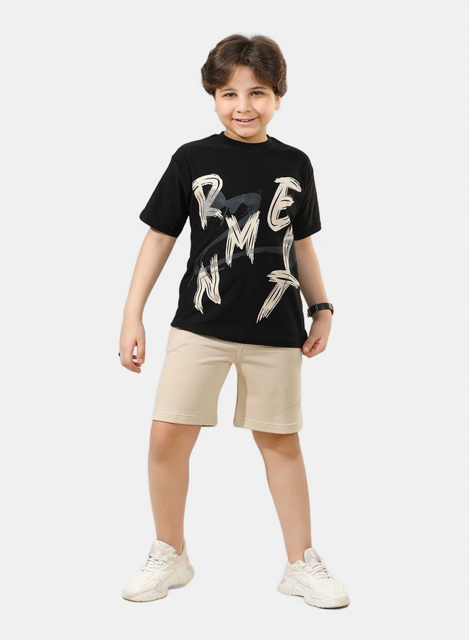 ريمينت طقم شورت برسمة ريمنت للاولاد - Image 1