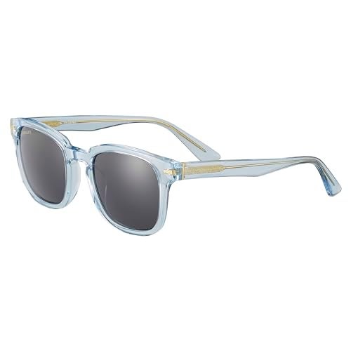 Serengeti Ethan Shiny Crystal Blue Mineral Polarized Smoke Cat 2 to 3 Medium Sunglasses Unisex Adult - Image 3