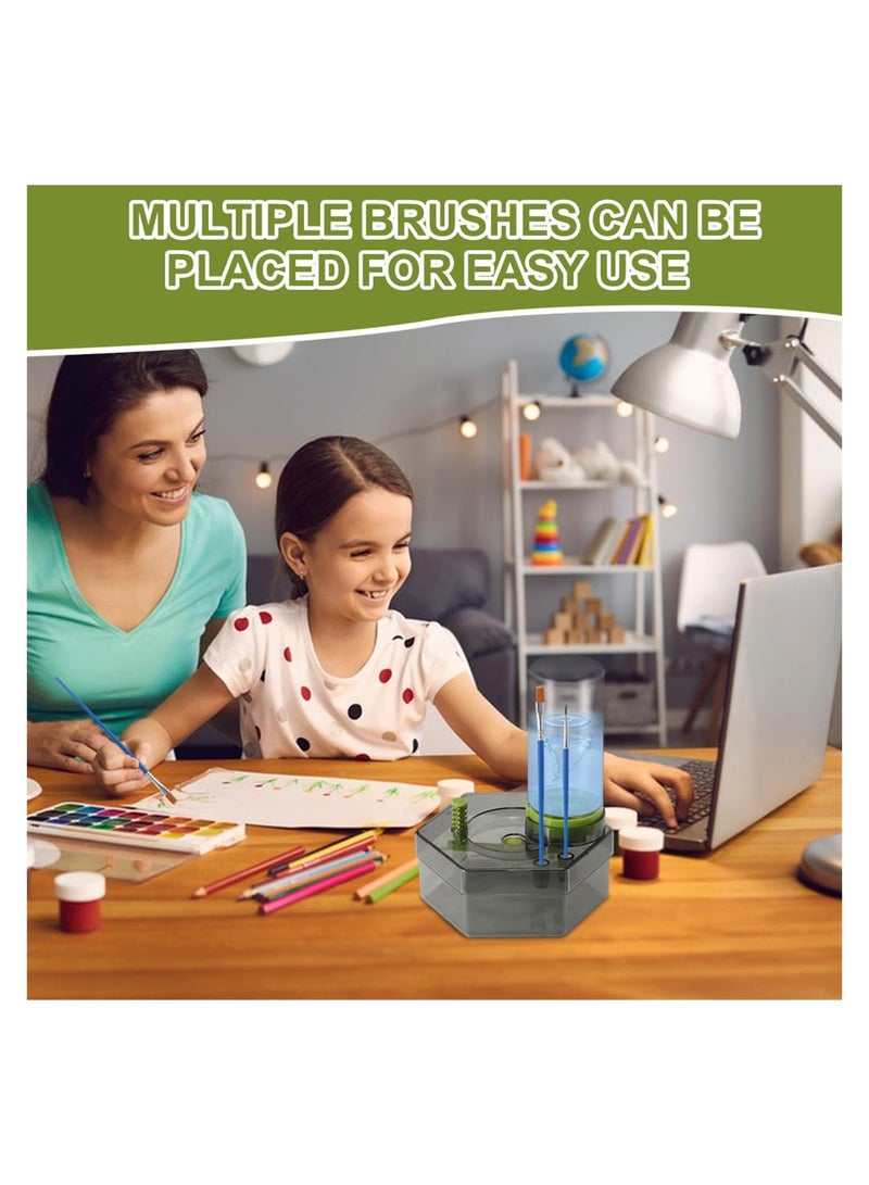 Multifunctional Paint Brush Cleaner and Rinser Eco-Friendly Brush Cleaning Tool for Acrylic Watercolor and Water-Based Paints - Image 5