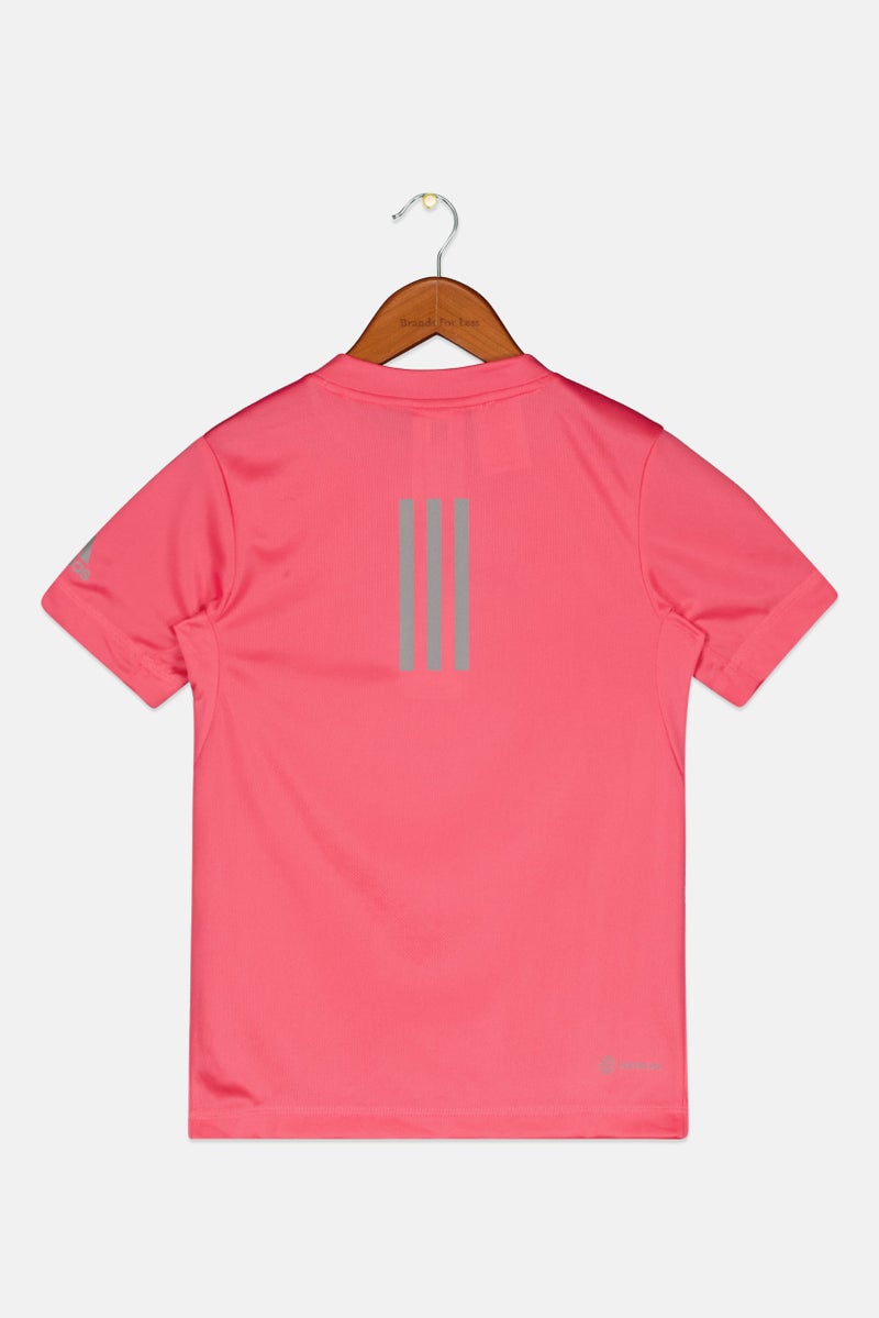 Adidas Kids Girl Sportswear Fit Unite Ready For The Ocean Tees, Pink - Image 2
