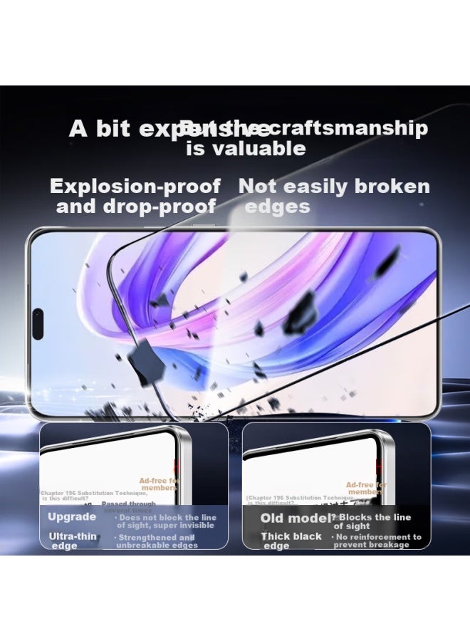 Koolife Tempered Glass Screen Protector For Honor X70I, Honor X60I, And X50I+ - Full Coverage Ultra Thin High Definition Film, Anti-Shatter, Anti-Fingerprint - Image 2
