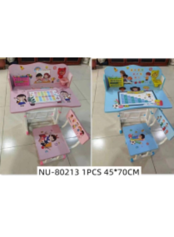 Talzeo "Kids Study Table and Chair Set – Adjustable Height Desk with Storage, Ergonomic Design for Children’s Study, Drawing & Reading - Image 2