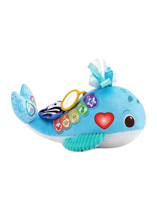 في تك Baby Snuggly Sounds Whale Baby Sensory Toy With Lights Sounds And Music Interactive Gift For Infants