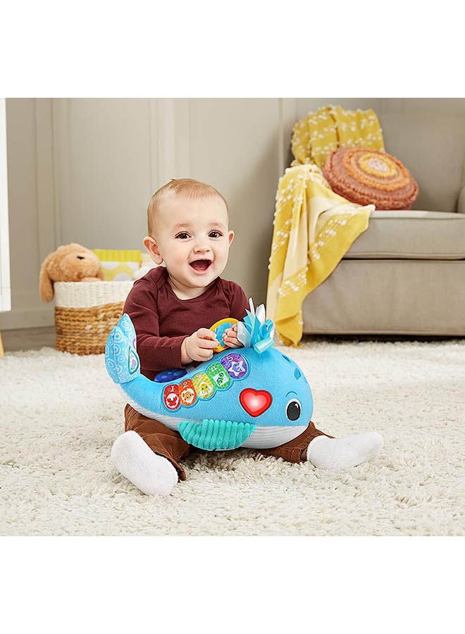 vtech لعبة حوت الأصوات المريحة للأطفال مع الأضواء والأصوات والموسيقى هدية تفاعلية للرضع - Image 5