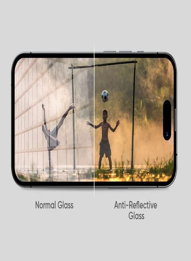 FLOLAB NanoArmour ONETIME PRO Anti Reflective iPhone 14/13 / 13 Pro Screen Protector Best iPhone Tempered Glass Protects Your Eyes - Durable, Smooth as Butter, Easy to Install, Dust Free - Image 2
