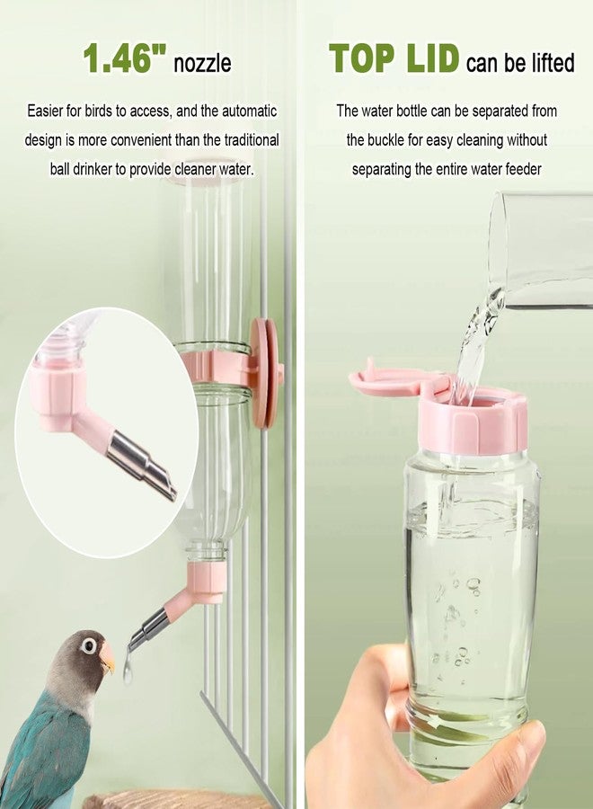 La La Pet®Bird Water Dispenser for Cage Detachable Bird Automatic Refilling Waterer Drinking Supplies for Parrot Parakeet Cockatiel Conure Large - Image 3