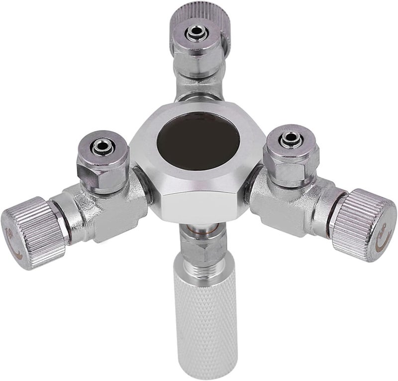 aqxreight Multi Ways Distributor Aquarium Regulator CO2 Splitter Valve Fish Glossy and High Need Aquarium DistributorAquarium RegulatorCO2 RegulatorCO2 DistributorCO2 SplitterAquarium CO2 (3 in 1) - Image 1