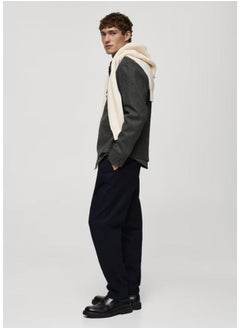 Mango Man Regular-Fit Flannel Jacket  - Image 3