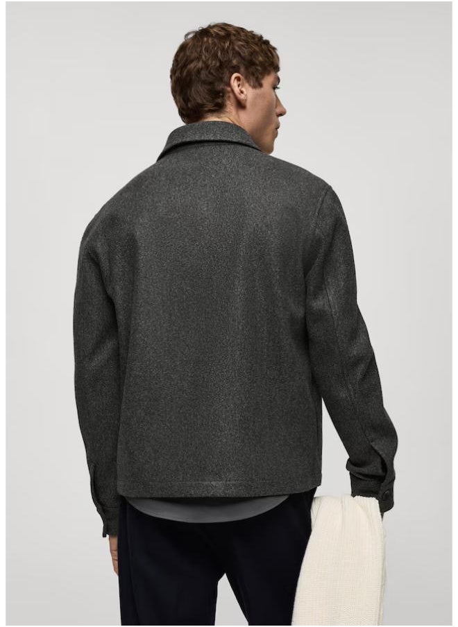 Mango Man Regular-Fit Flannel Jacket  - Image 2