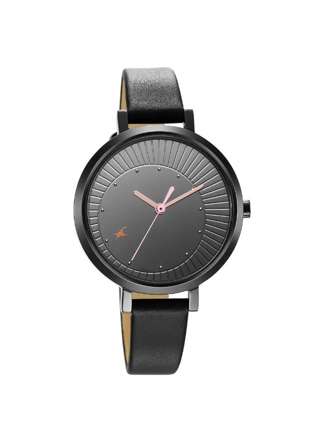 fastrack Women's Analog Round Shape Leather Wrist Watch - 6230NL02 - 42.8 Mm  - Image 2
