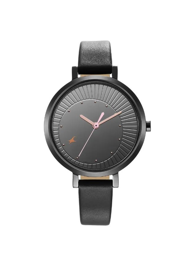 fastrack Women's Analog Round Shape Leather Wrist Watch - 6230NL02 - 42.8 Mm  - Image 3