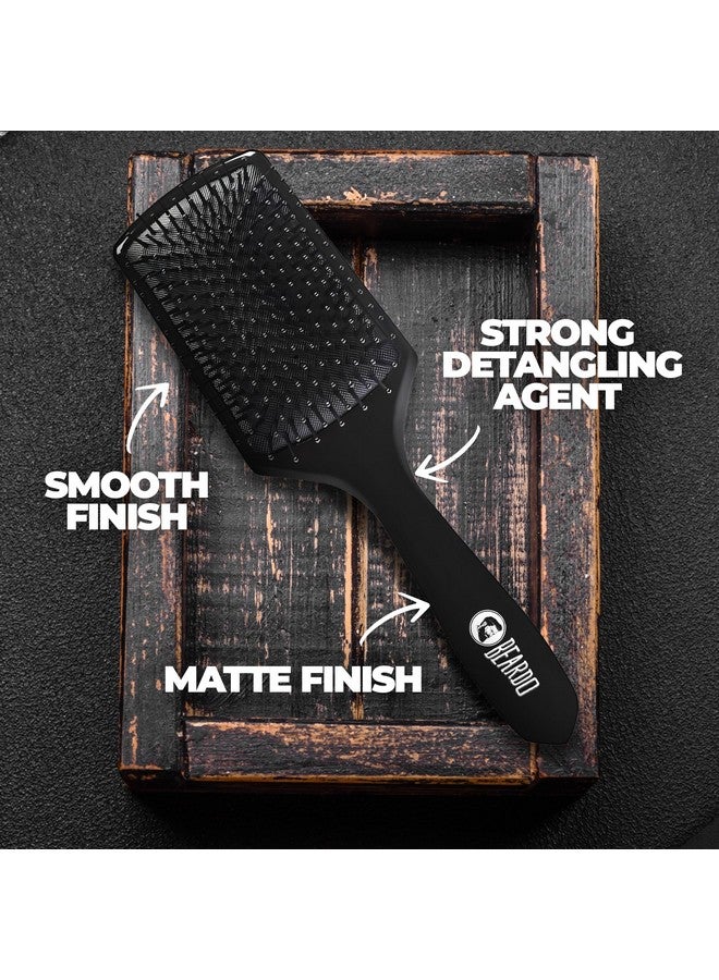 BEARDO Detangling Hair Brush & Roller Hair Brush (Set Of 2) | Detangling Curls, Smoothening, Frizz Control, Shine, Paddle Hair Brush For Men | Smoothening & Volumizing Comb For Men | Men Accessorie | For All Hair Types - Image 4