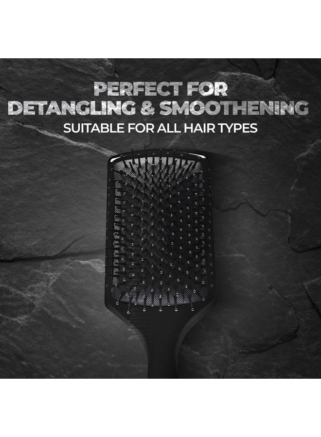BEARDO Detangling Hair Brush & Roller Hair Brush (Set Of 2) | Detangling Curls, Smoothening, Frizz Control, Shine, Paddle Hair Brush For Men | Smoothening & Volumizing Comb For Men | Men Accessorie | For All Hair Types - Image 3