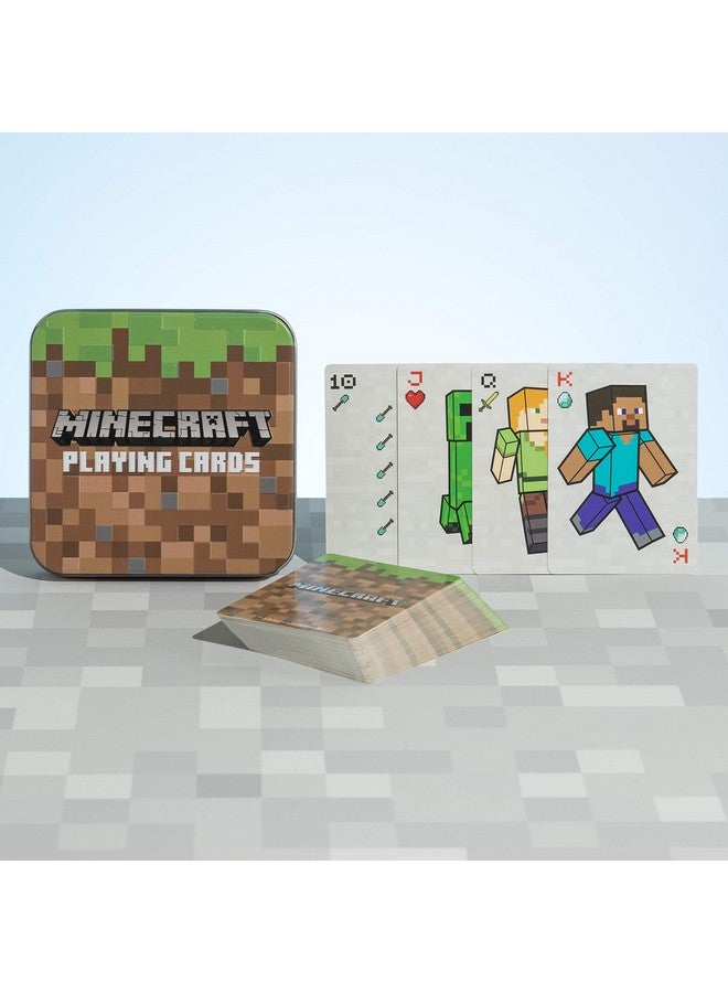 Paladone Minecraft Playing Cards - Standard Deck of Cards in Collector Travel Tin - Image 5