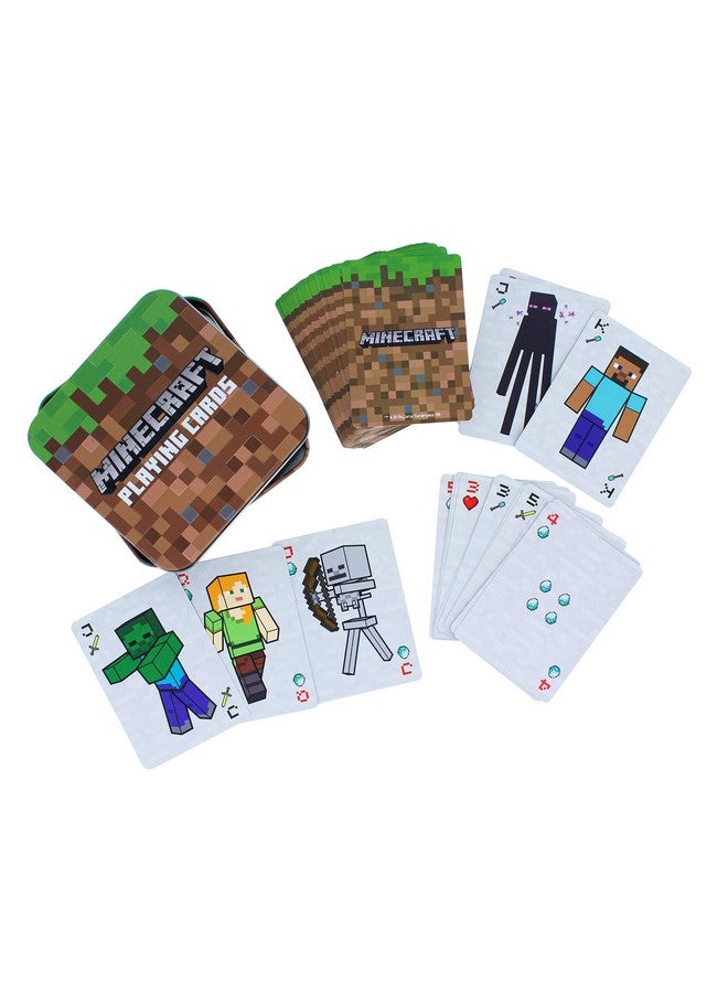 Paladone Minecraft Playing Cards - Standard Deck of Cards in Collector Travel Tin - Image 2