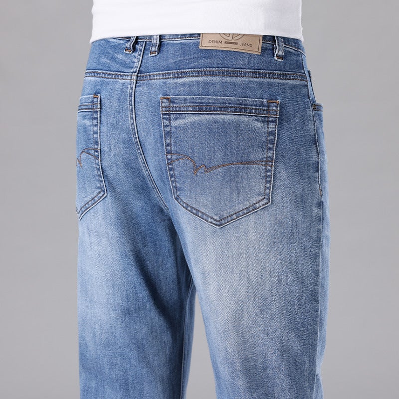 Unisex Classic Denim Jeans Loose Fit Daily Outdoor Wear - Image 1