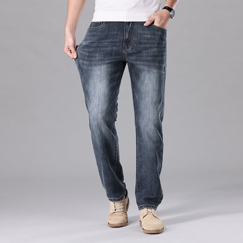 Unisex Classic Denim Jeans Loose Fit Daily Outdoor Wear - Image 3