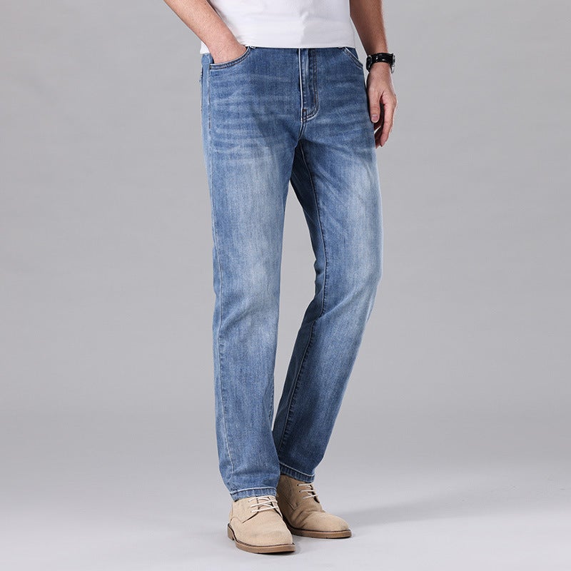 Unisex Classic Denim Jeans Loose Fit Daily Outdoor Wear - Image 2