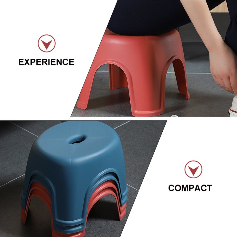 2 pcs Home Use Footstool Non- Low Stool Furniture Bathroom Stool Small Stool - Image 5