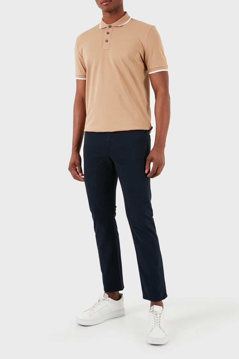 BOSS Cotton Slim Fit Straight Leg Jeans Men's Denim Trousers 50495370 404  - Image 1