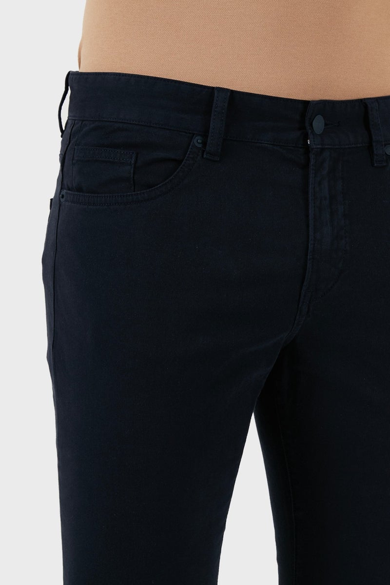 BOSS Cotton Slim Fit Straight Leg Jeans Men's Denim Trousers 50495370 404  - Image 5