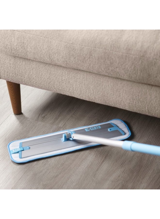 e-cloth - E-Cloth Deep Clean Mop & Extra Mop Head, Microfiber Damp Mop, 2 Item Set - Image 1