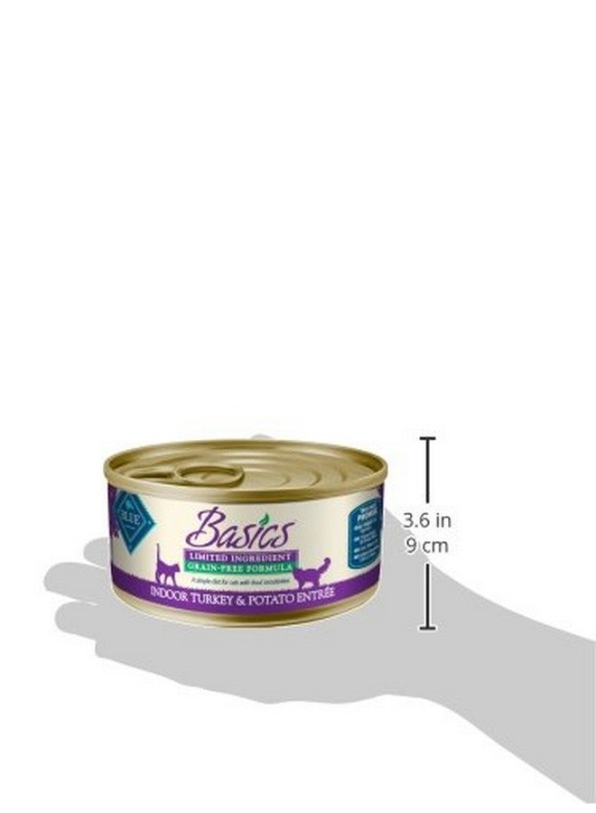 Blue Buffalo Basics Grain-Free Adult Wet Cat Food, Skin & Stomach Care, Limited Ingredient Diet, Turkey Recipe, 5.5-oz Can, 24 Count - Image 3