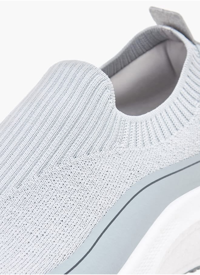 Kappa Men's Textured Slip-On Sports Shoes with Pull Tabs  - Image 4