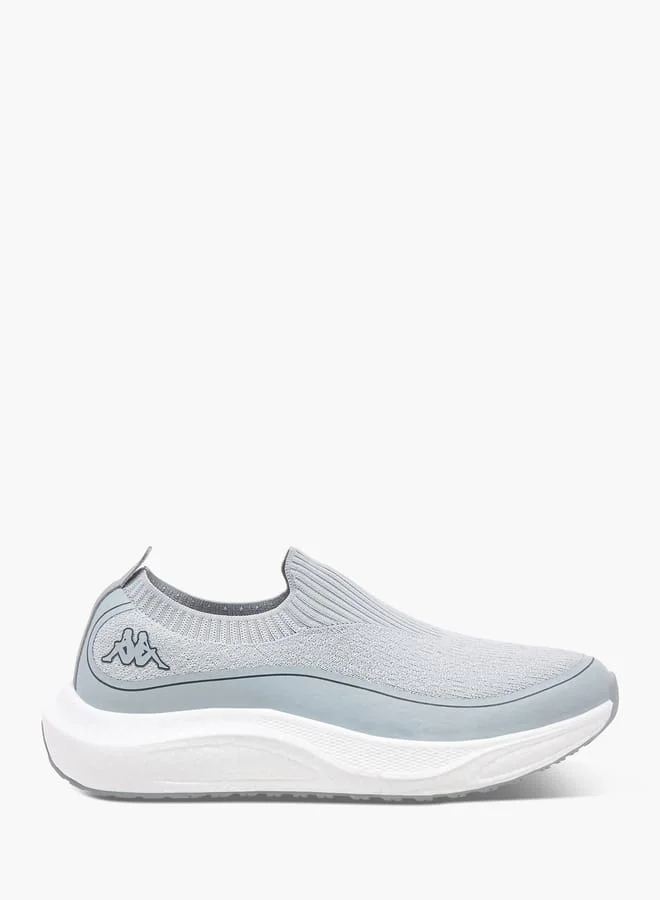 Kappa Men's Textured Slip-On Sports Shoes with Pull Tabs