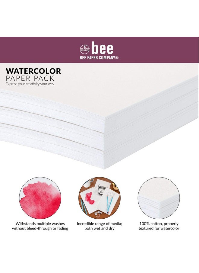 Bee Paper Company Bee Paper 6" X 9" Watercolor Paper Pack, 50 Sheets  - Image 4