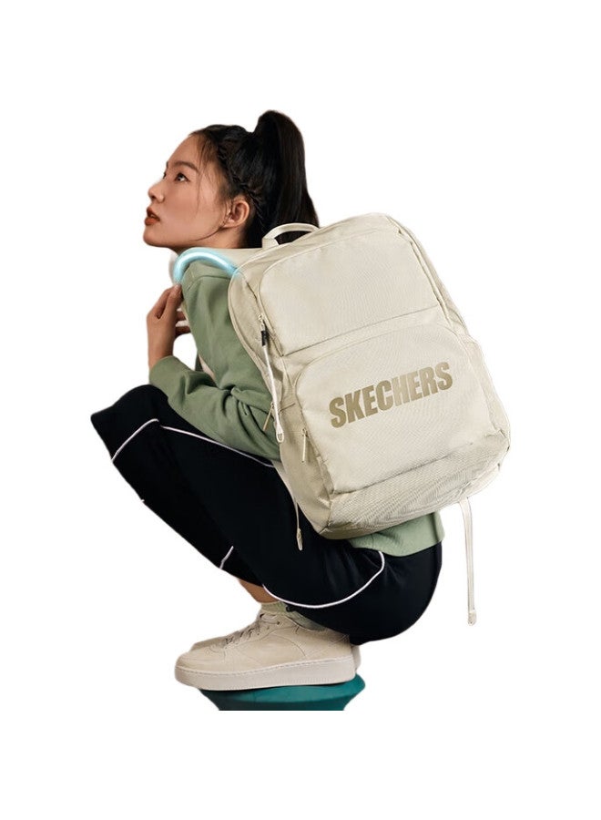 SKECHERS حقيبة ظهر رياضية للجنسين، سعة كبيرة، أنيقة وبسيطة، ألوان متباينة - Image 2