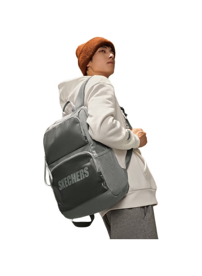 SKECHERS حقيبة ظهر رياضية للجنسين، سعة كبيرة، أنيقة وبسيطة، ألوان متباينة - Image 1