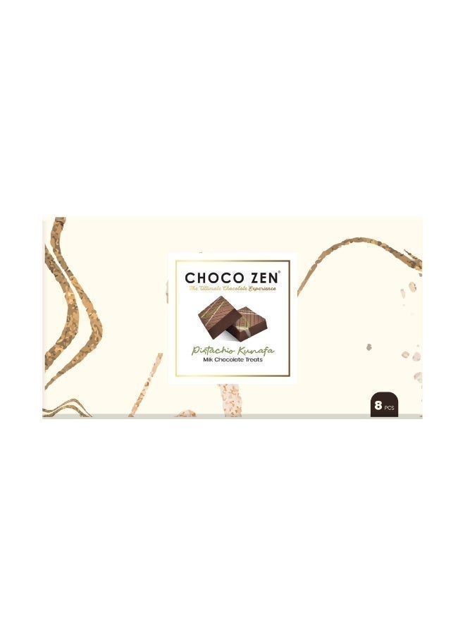 شوكو زين بالفستق والكنافة وشوكولاتة الحليب 8 قطع 144 جم - Image 1