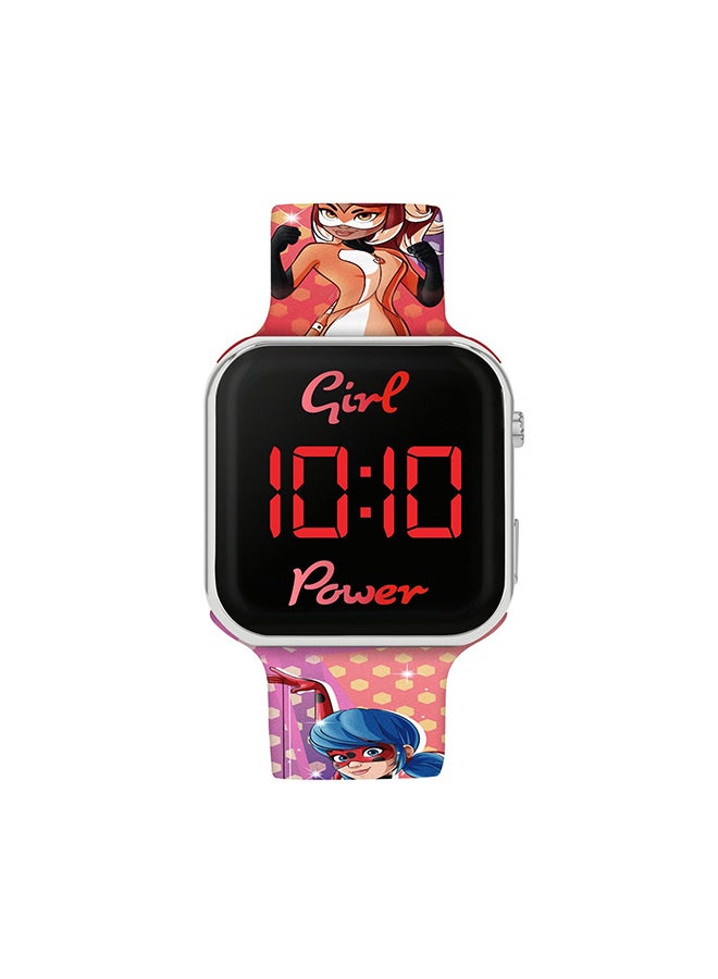 Disney Girls Digital Square Shape Silicone Wrist Watch - MRC4024 - 35 Millimeter - Image 1