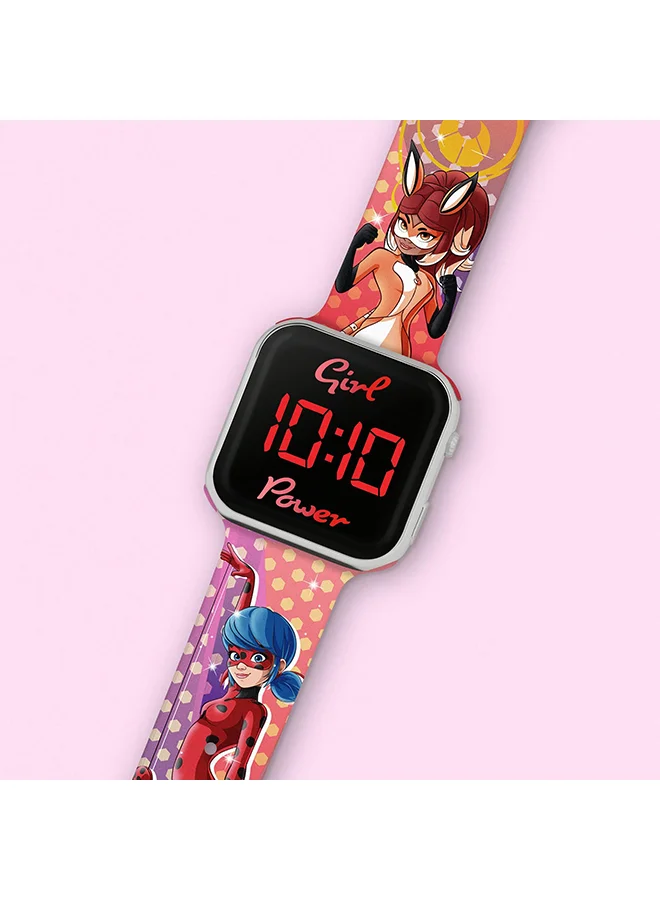 Disney  Girls Digital Square Shape Silicone Wrist Watch - MRC4024 - 35 Millimeter for Women | Best Price UAE